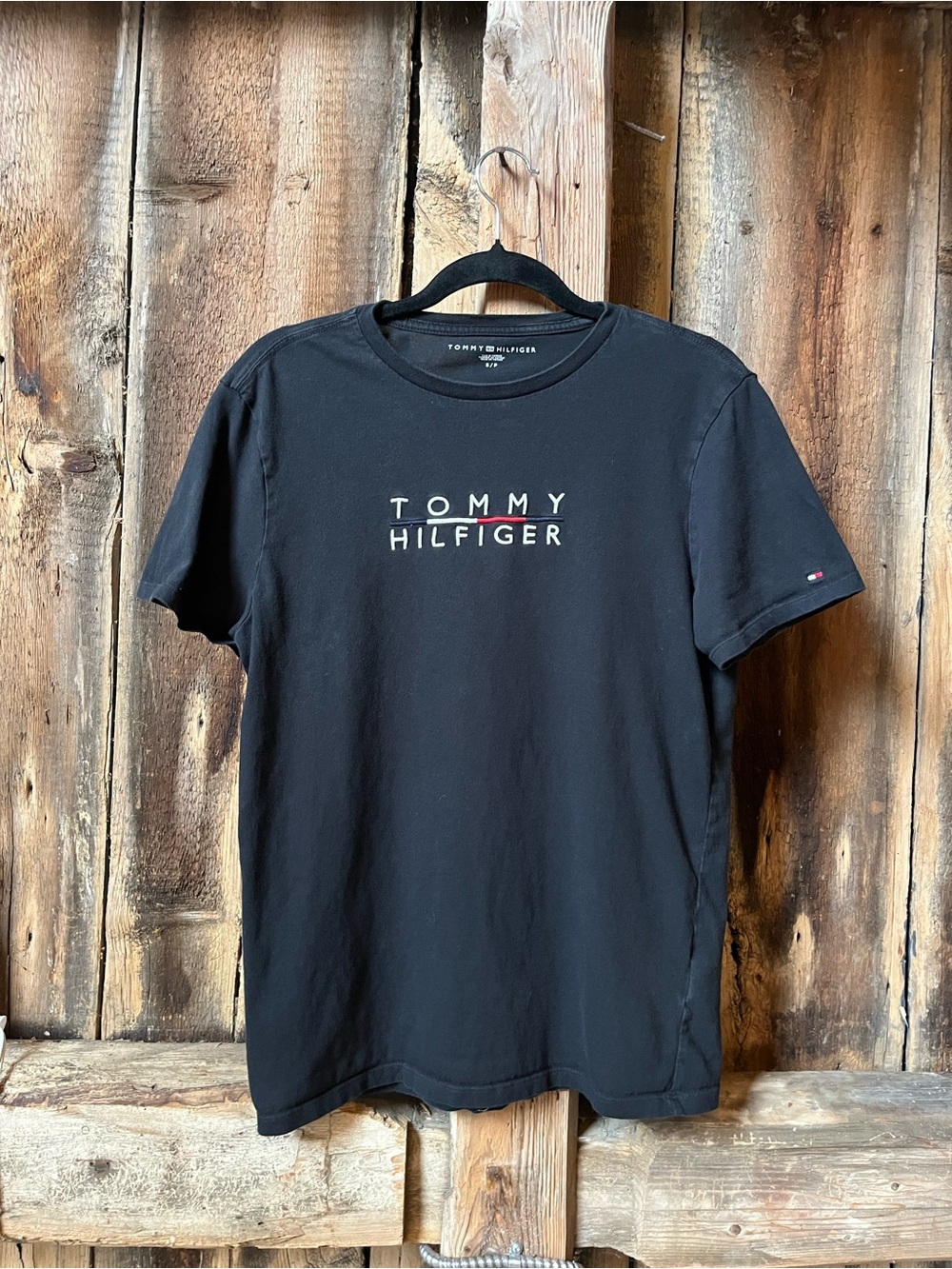Tommy Hilfiger Black Short Sleeve Logo Tee